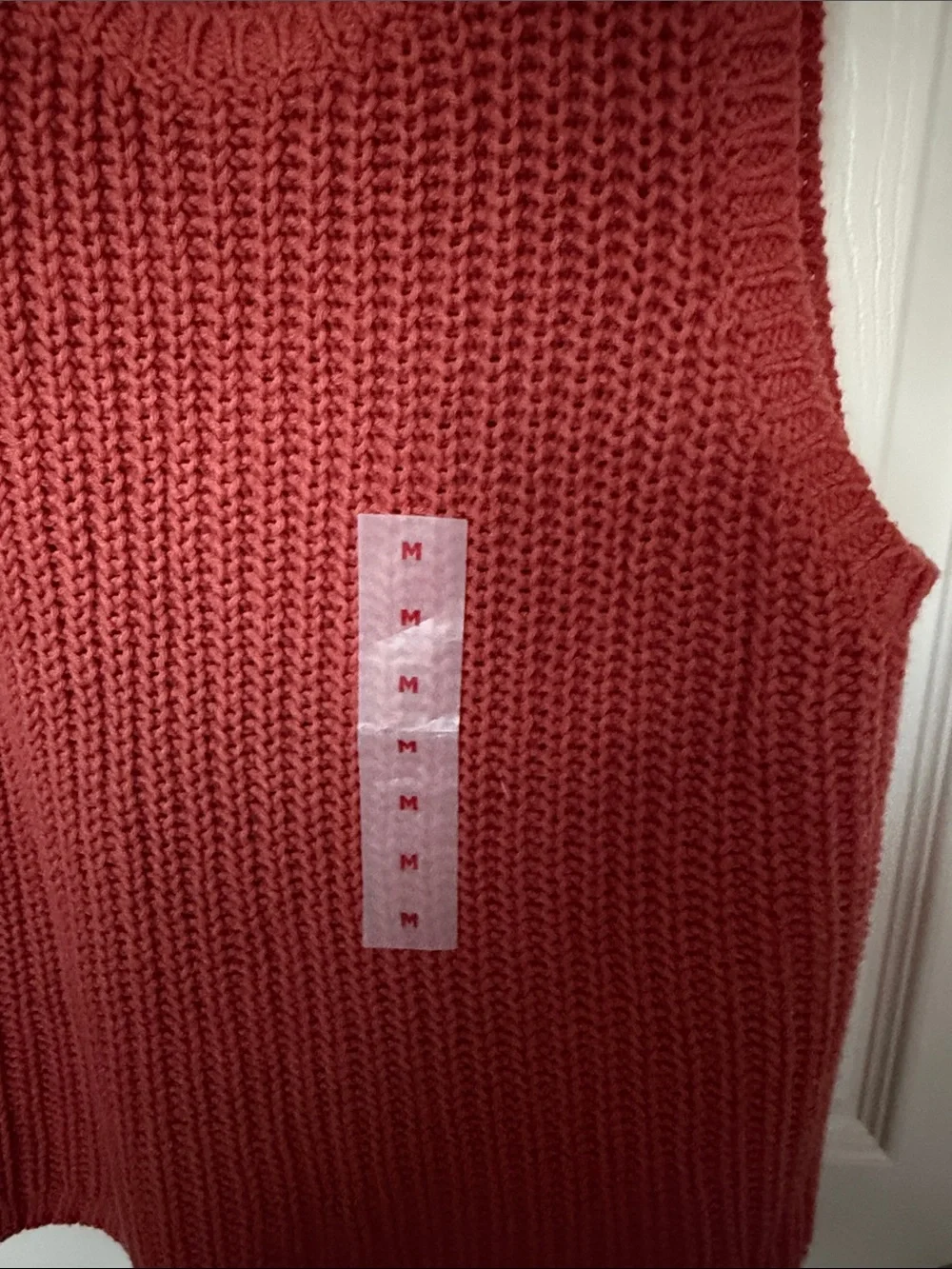 Old Navy Red Knit Sleeveless Sweater Tank - Picture 3 of 4